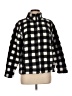 Croft & Barrow 100% Polyester Checkered-gingham Black Cardigan Size Med Petite - photo 1