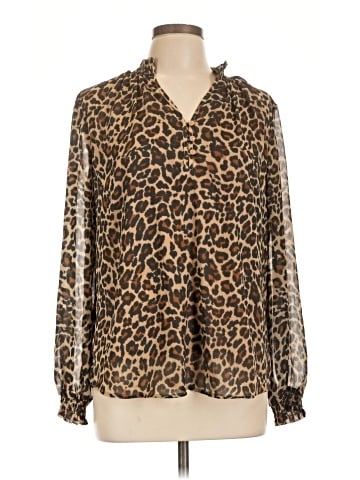 St. John's Bay Long Sleeve Blouse (view 1)