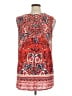 fleur bleue Red Sleeveless Blouse Size 1X - photo 2