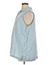 Chico's Blue Sleeveless Button-Down Shirt Size XL - photo 5