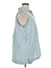 Chico's Blue Sleeveless Button-Down Shirt Size XL - photo 4