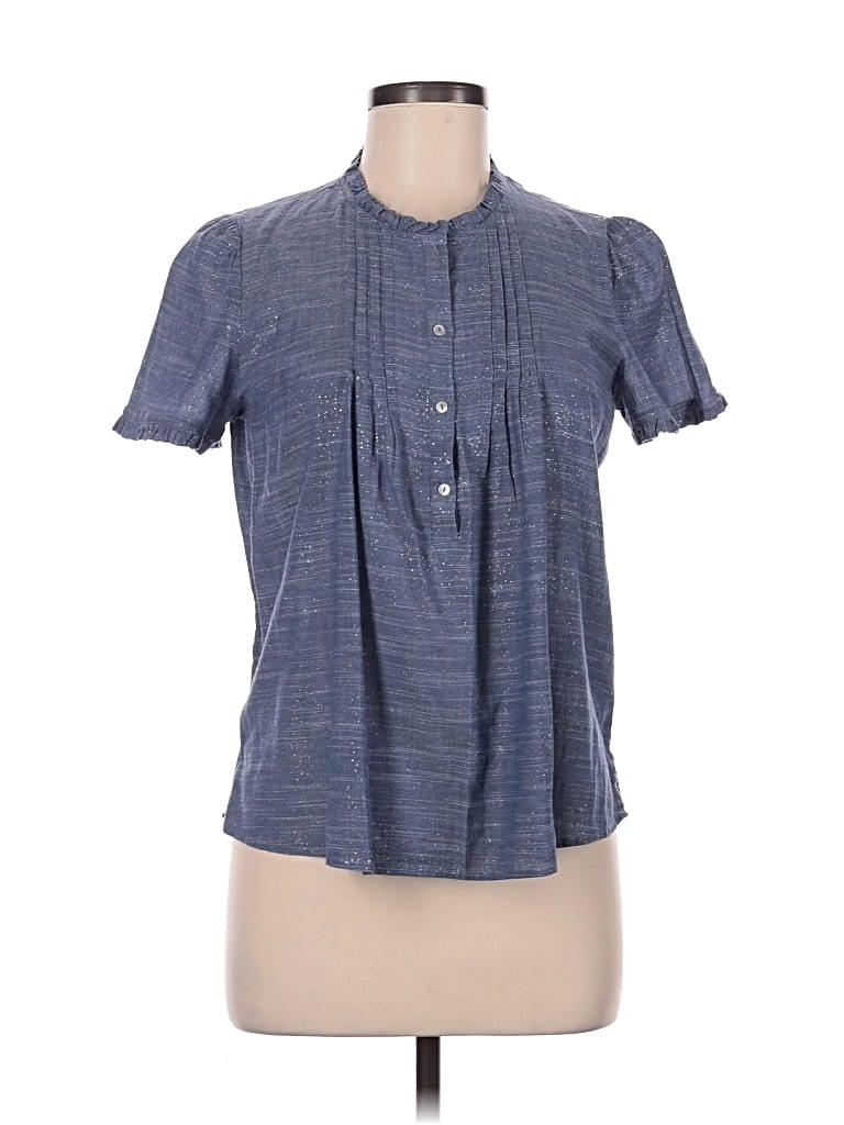 Pre-owned Esprit Short Sleeve Blouse In Blue