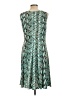 Perceptions Print Teal Cocktail Dress Size 12 - photo 2