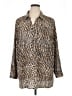 Catherines Animal Print Brown 3/4 Sleeve Blouse Size 1X - photo 1