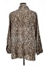 Catherines Animal Print Brown 3/4 Sleeve Blouse Size 1X - photo 2