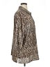 Catherines Animal Print Brown 3/4 Sleeve Blouse Size 1X - photo 4