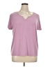 Jaclyn Smith Purple Short Sleeve Top Size XL - photo 1