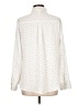 Express 100% Polyester Polka Dots Ivory Long Sleeve Blouse Size L - photo 2