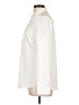 Express 100% Polyester Polka Dots Ivory Long Sleeve Blouse Size L - photo 5