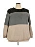 Cyrus Color Block Gray Pullover Sweater Size 3X - photo 1