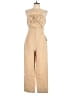 Guess Solid Tan Jumpsuit Size L - photo 1
