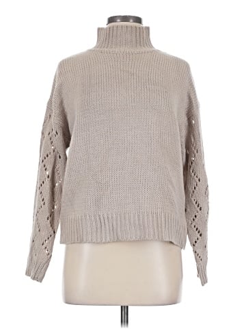 Line & Dot Turtleneck Sweater (view 1)