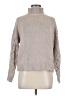 Line & Dot Solid Tan Turtleneck Sweater Size S - photo 1