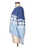 Central Park West 100% Cotton Tie-dye Blue Pullover Sweater Size L - photo 5
