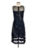 En Focus Studio Chevron-herringbone Blue Cocktail Dress Size 8 - photo 2