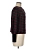 BCBGeneration Plaid Burgundy Long Sleeve Blouse Size M - photo 4