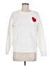 J.Crew 100% Cotton Hearts White Sweatshirt Size S - photo 1