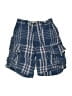 Gap Kids 100% Cotton Plaid Blue Cargo Shorts Size 6R - photo 1