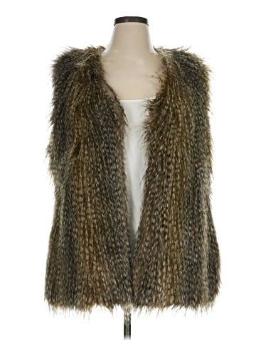 Via Spiga Faux Fur Vest (view 1)