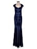 Xscape Blue Cocktail Dress Size 4 - photo 1