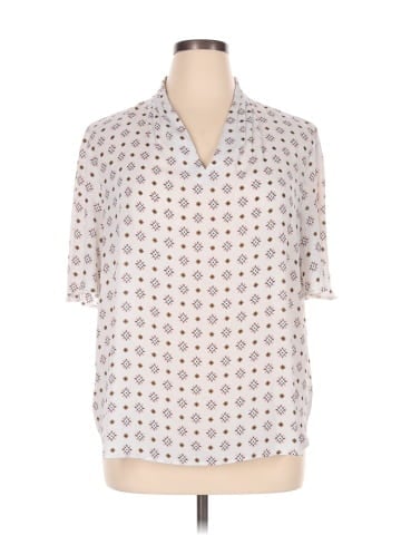 Ann Taylor Factory Short Sleeve Blouse (view 1)