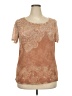 Notations Tan Short Sleeve Top Size 2X - photo 1