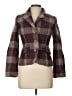 Boden 100% Wool Plaid Gray Red Wool Blazer Size 10 - photo 1