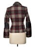 Boden 100% Wool Plaid Gray Red Wool Blazer Size 10 - photo 2