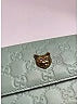 Gucci 100% Leather Green Teal Guccissima Wallet  One size - photo 10