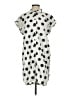 Parfois Polka Dots Gray Casual Dress Size XS - photo 1