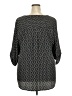 Croft & Barrow 100% Polyester Black 3/4 Sleeve Blouse Size 2X - photo 2