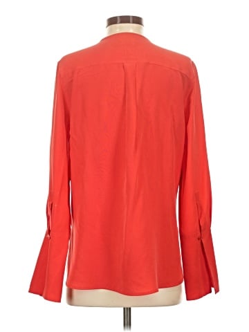 Equipment Long Sleeve Silk Top (view 2)