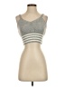 Romwe Silver Sleeveless Top Size 4 - photo 1