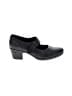 Clarks 100% Leather Black Heels Size 9 (wide) - photo 1