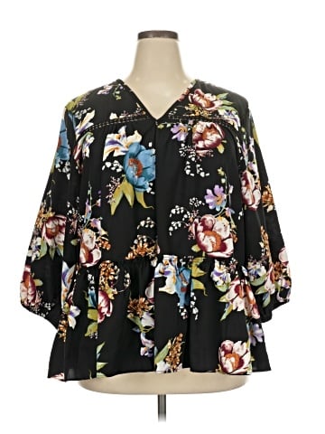 Chelsea & Theodore 3/4 Sleeve Blouse (view 1)