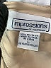 Impressions 100% Polyester Tan Short Sleeve Blouse Size L - photo 7