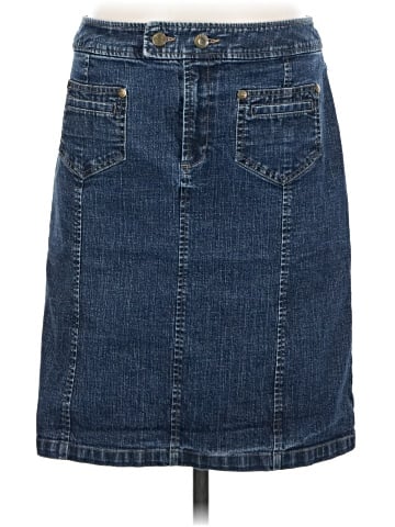 Tribal Denim Skirt (view 1)