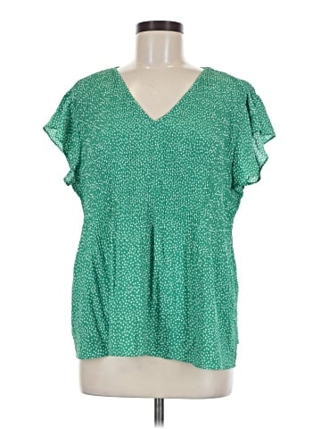 Adrianna Papell Short Sleeve Blouse (view 1)