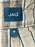Jag Stripes Silver Linen Pants Size 4 - photo 8