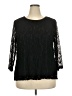 Maria Gabrielle Black 3/4 Sleeve Top Size 2X - photo 1