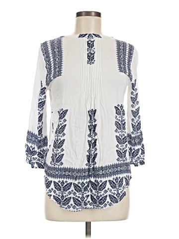 Pale Sky 3/4 Sleeve Blouse (view 1)