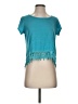 Rewind Teal Short Sleeve Top Size XS - photo 1