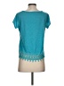 Rewind Teal Short Sleeve Top Size XS - photo 2