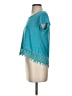 Rewind Teal Short Sleeve Top Size XS - photo 5