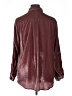Torrid Metallic Burgundy Long Sleeve Button-Down Shirt Size 1X Plus (1) - photo 2