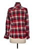 Lovestitch 100% Cotton Plaid Red Long Sleeve Button-Down Shirt Size M - photo 2