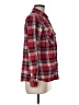 Lovestitch 100% Cotton Plaid Red Long Sleeve Button-Down Shirt Size M - photo 4
