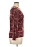 Talbots 100% Wool Paisley Burgundy Wool Pullover Sweater Size XL - photo 4