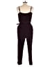 Gap 100% Polyester Solid Burgundy Jumpsuit Size 10 Petite - photo 2