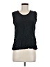 Mason 100% Silk Black Sleeveless Top Size 6 - photo 1